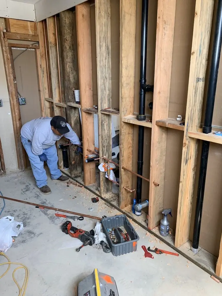 Commercial rough-in plumbing for Trenchless Sewer Repair in Elmont